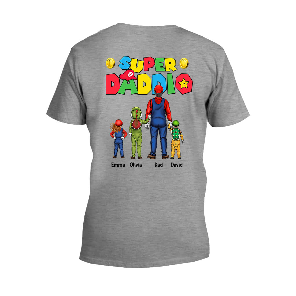 Personalized Super Daddio T-Shirt and Hoodie Gift for Dad T-shirt And Hoodie GradoCreations