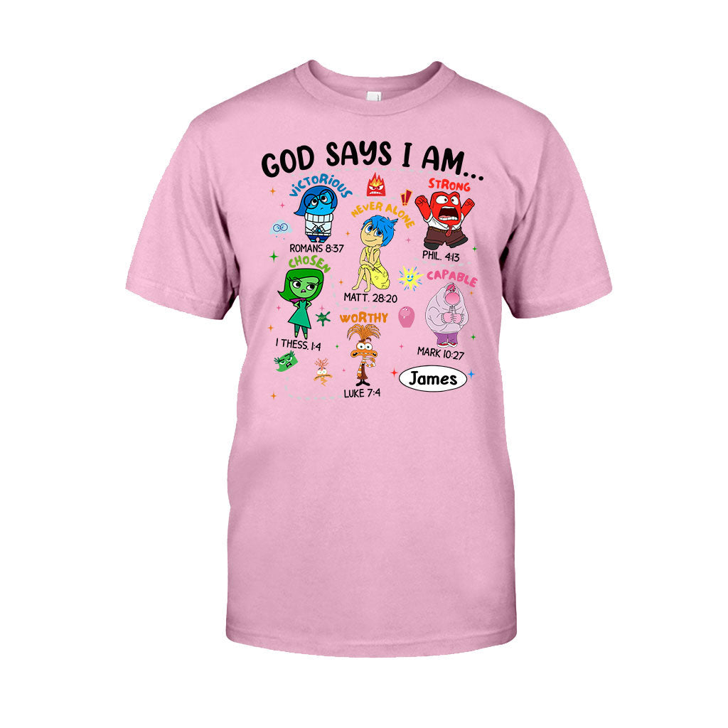 Personalized God Says I Am T-shirt & Hoodie for Kids T-shirt & Hoodie GradoCreations