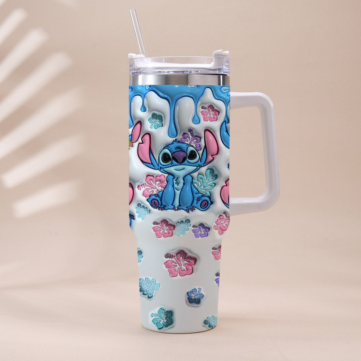 Personalized Ohana Tumbler with Handle Custom Name Gift for Family Tumbler With Handle GradoCreations