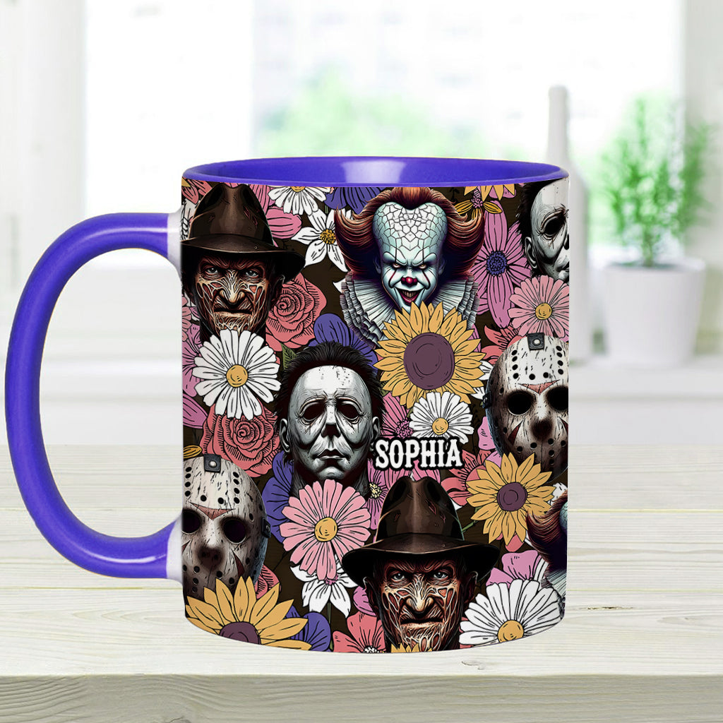 Personalized Horror Accent Mug with Custom Name for Fans Accent Mug GradoCreations