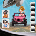 Personalized Acrylic Car Ornament Custom Name Gift for Her One-sided Custom Shaped Car Ornament GradoCreations