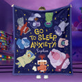 Personalized Flannel Blanket with Joyful Design for Kids Blanket GradoCreations
