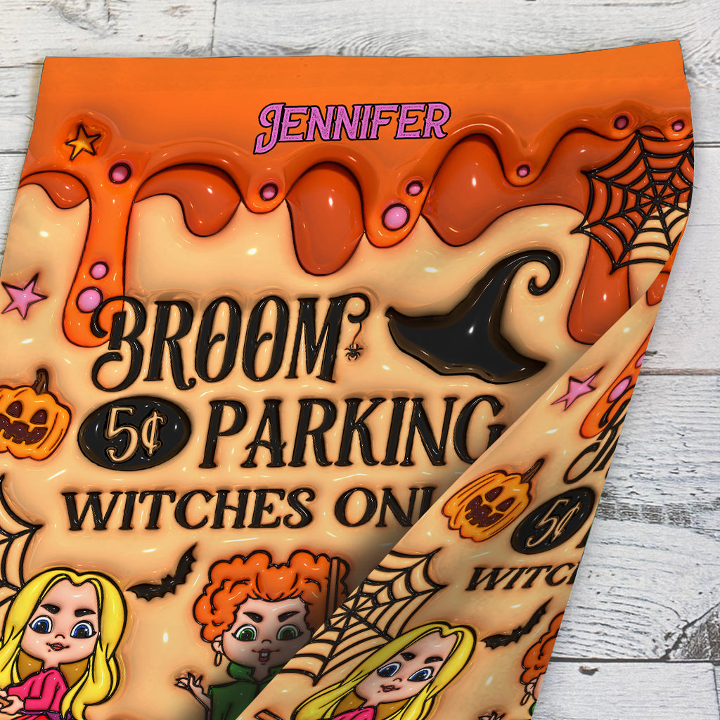 Personalized Witches Garden Flag Halloween Decoration Custom Name Garden Flag GradoCreations