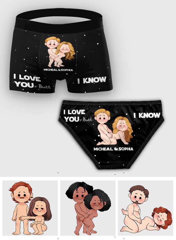 Personalized Couple Briefs & Boxers Funny Gift for Anniversary Lace Border Women Briefs And Men’s Boxer Briefs GradoCreations