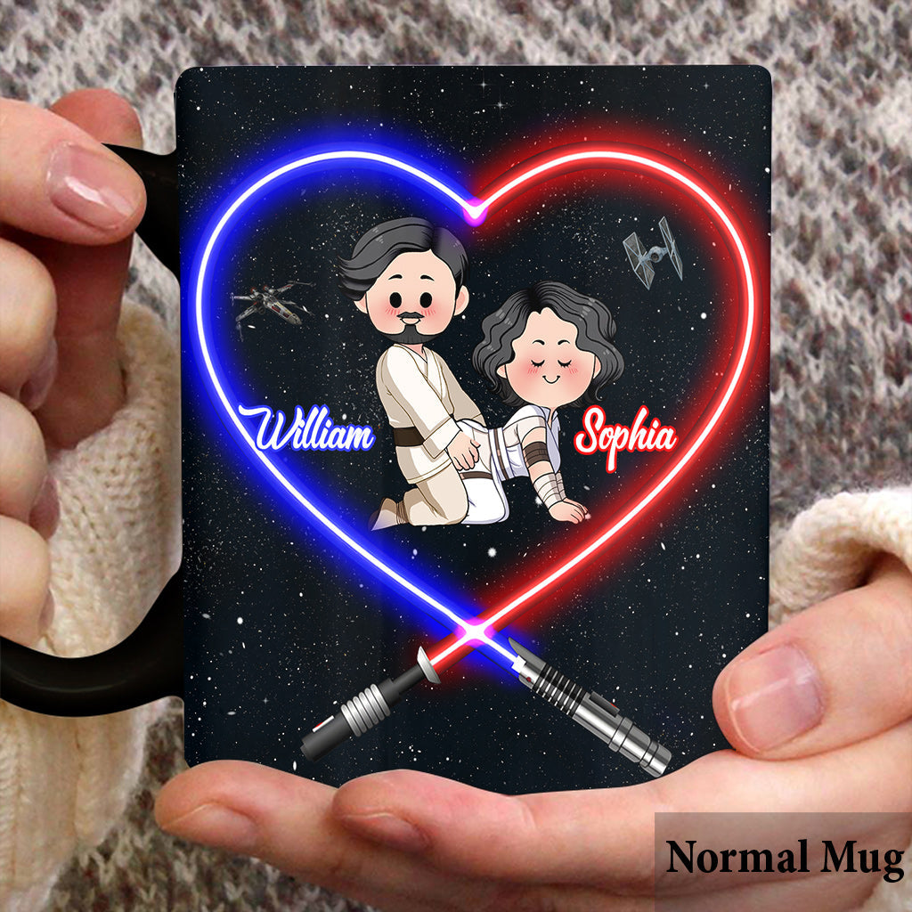 Personalized Star Wars Mug I Love You to the Death Star Gift for Couple Mug GradoCreations