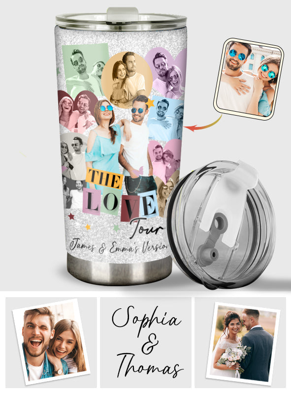 Personalized Couple Tumbler Custom Photo Gift for Anniversary Tumbler GradoCreations