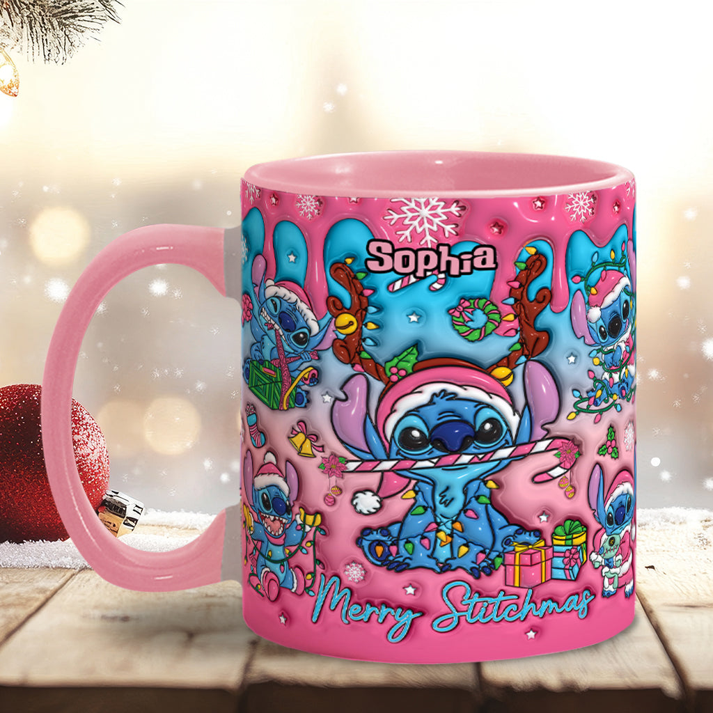 Personalized Ohana Accent Mug Christmas Gift for Mom Accent Mug GradoCreations
