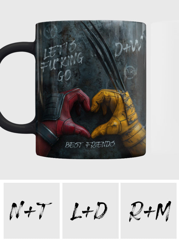 Personalized Let's Fu*cking Go Mug Custom Gift for Best Friends Mug GradoCreations