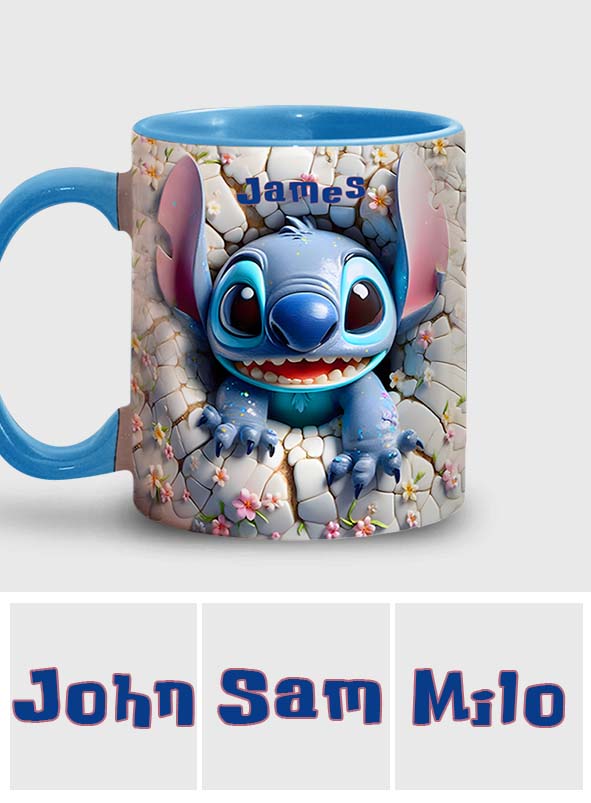 Personalized Ohana Accent Mug Custom Name Gift for Kids Accent Mug GradoCreations