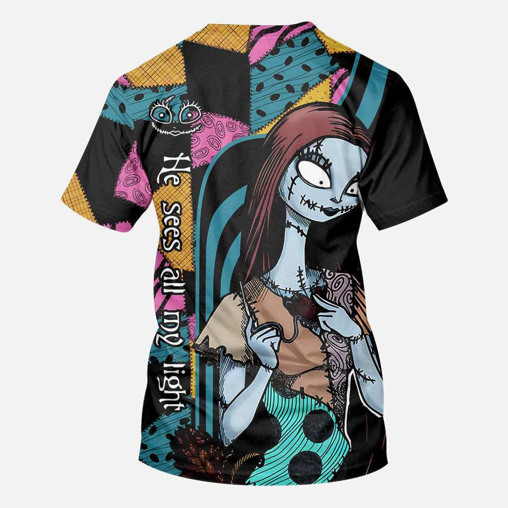 Personalized Nightmare Before Christmas All Over Shirt Custom Name Gift All Over Shirt GradoCreations