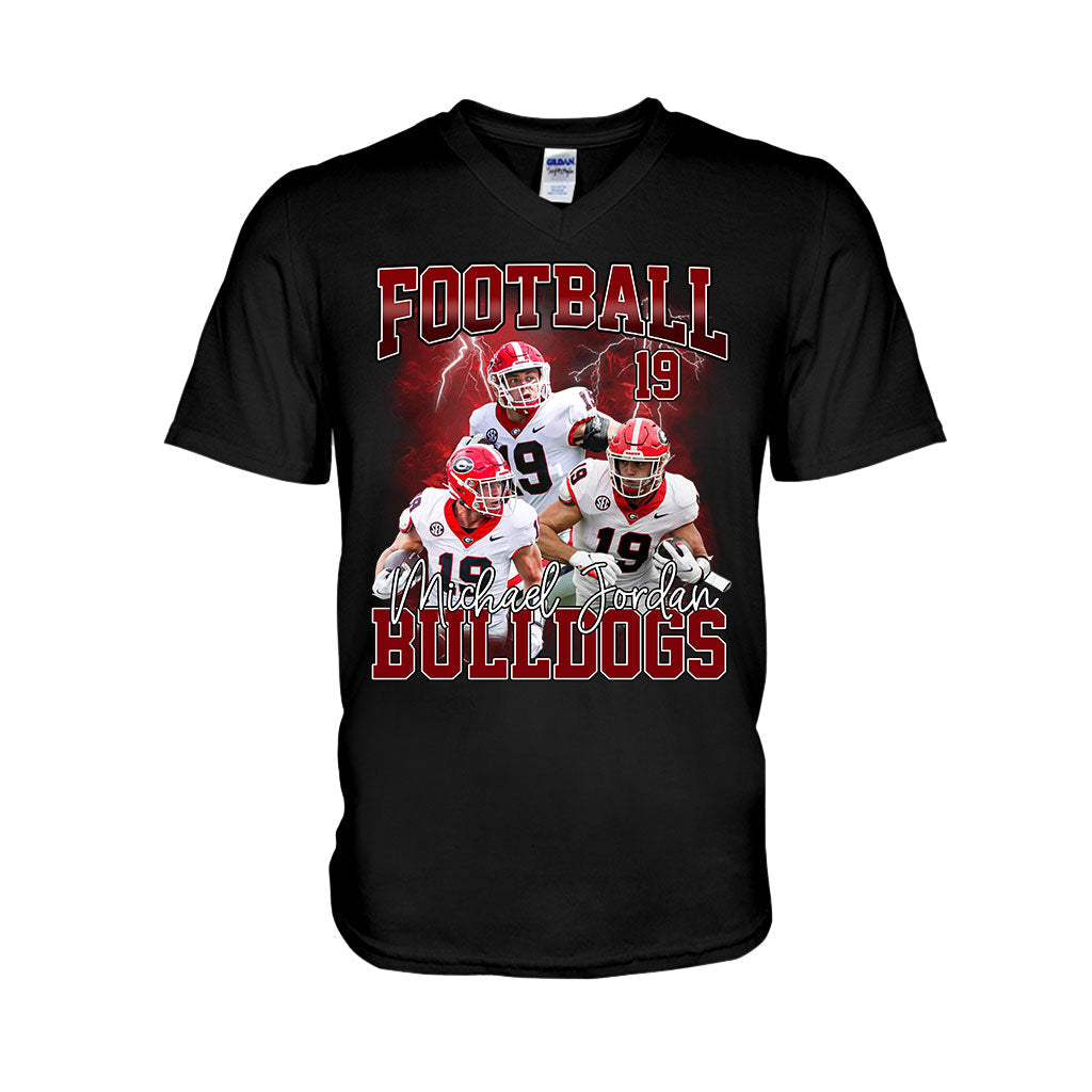 Personalized Football T-Shirt and Hoodie Custom Game Day Gift T-shirt & Hoodie GradoCreations