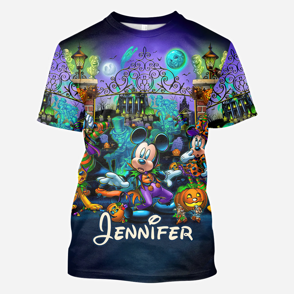 Personalized Welcome Foolish Mortals All Over Shirt for Halloween All Over Shirt GradoCreations