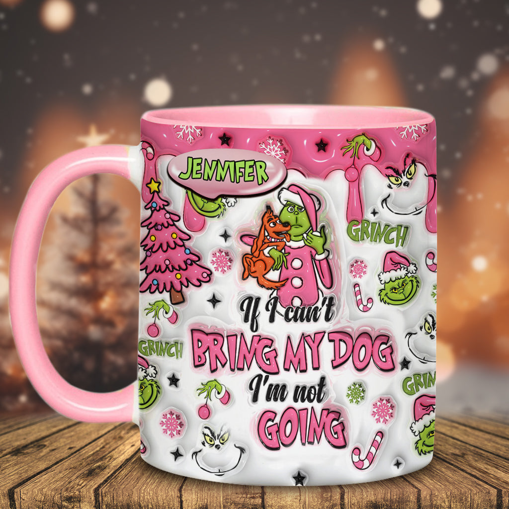 Personalized Grinch Accent Mug Custom Name Gift for Dog Lovers Accent Mug GradoCreations