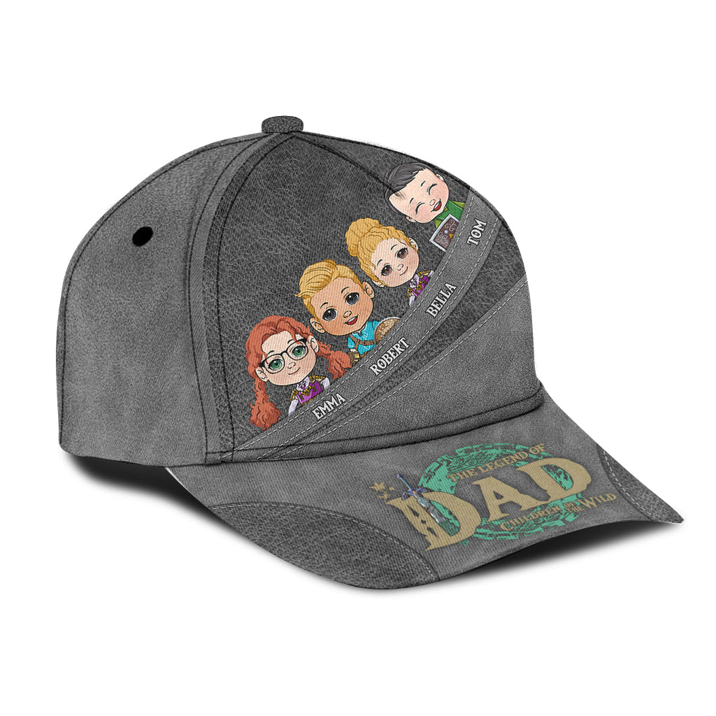 Personalized Classic Cap for Dad & Mom with Family Design Classic Cap GradoCreations