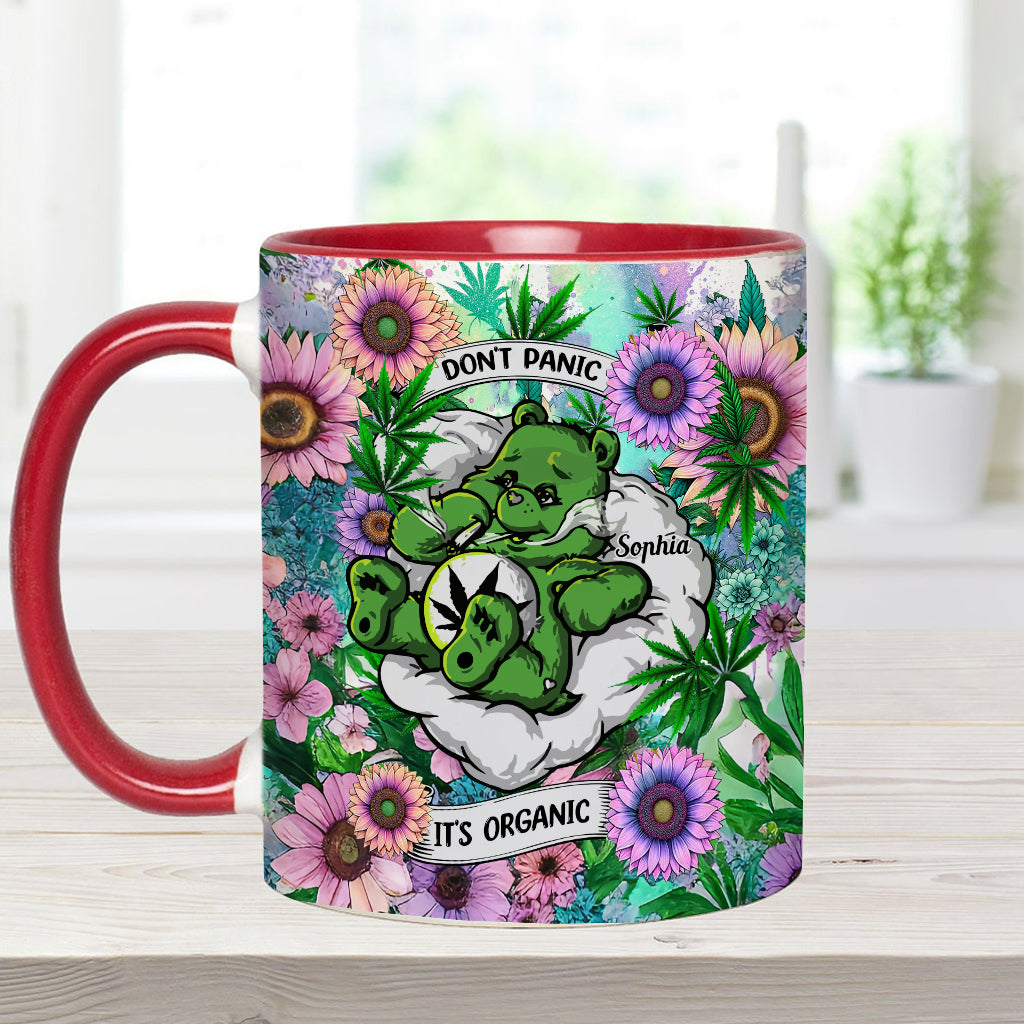 Personalized Weed Accent Mug Custom Name Gift for Her Accent Mug GradoCreations