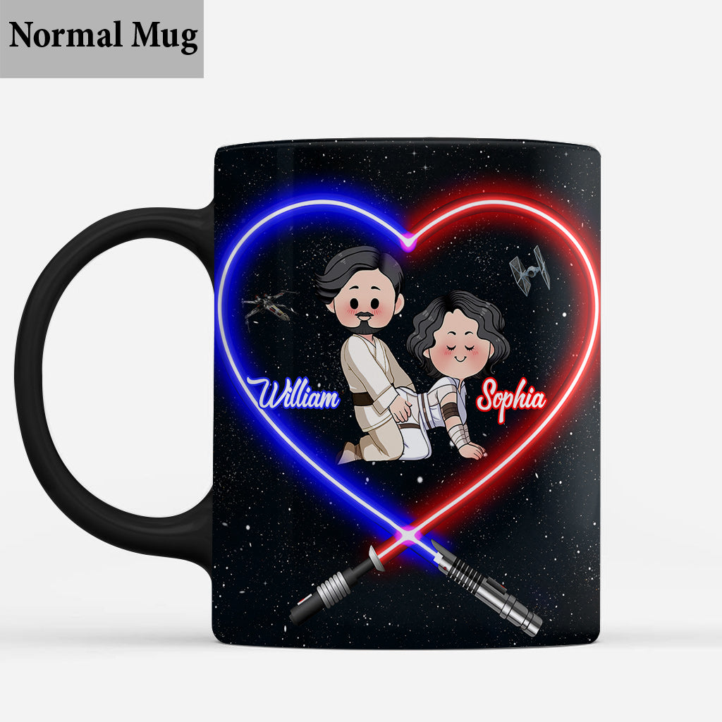 Personalized Star Wars Mug I Love You to the Death Star Gift for Couple Mug GradoCreations