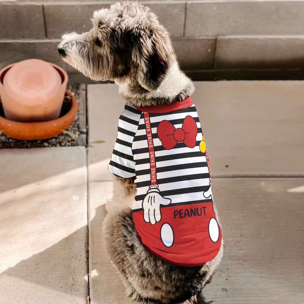 Personalized Halloween Pet Shirt with Mouse Ears Costume for Dogs Pet Shirt GradoCreations