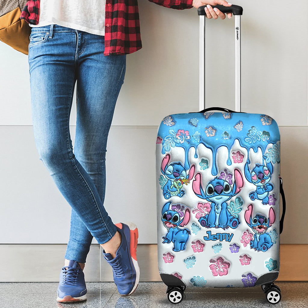 Personalized Ohana Luggage Cover Custom Name Travel Gift Luggage Cover GradoCreations
