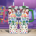 Personalized Insulated Tumbler with Handle - Custom Name Gift for Kids Tumbler With Handle GradoCreations