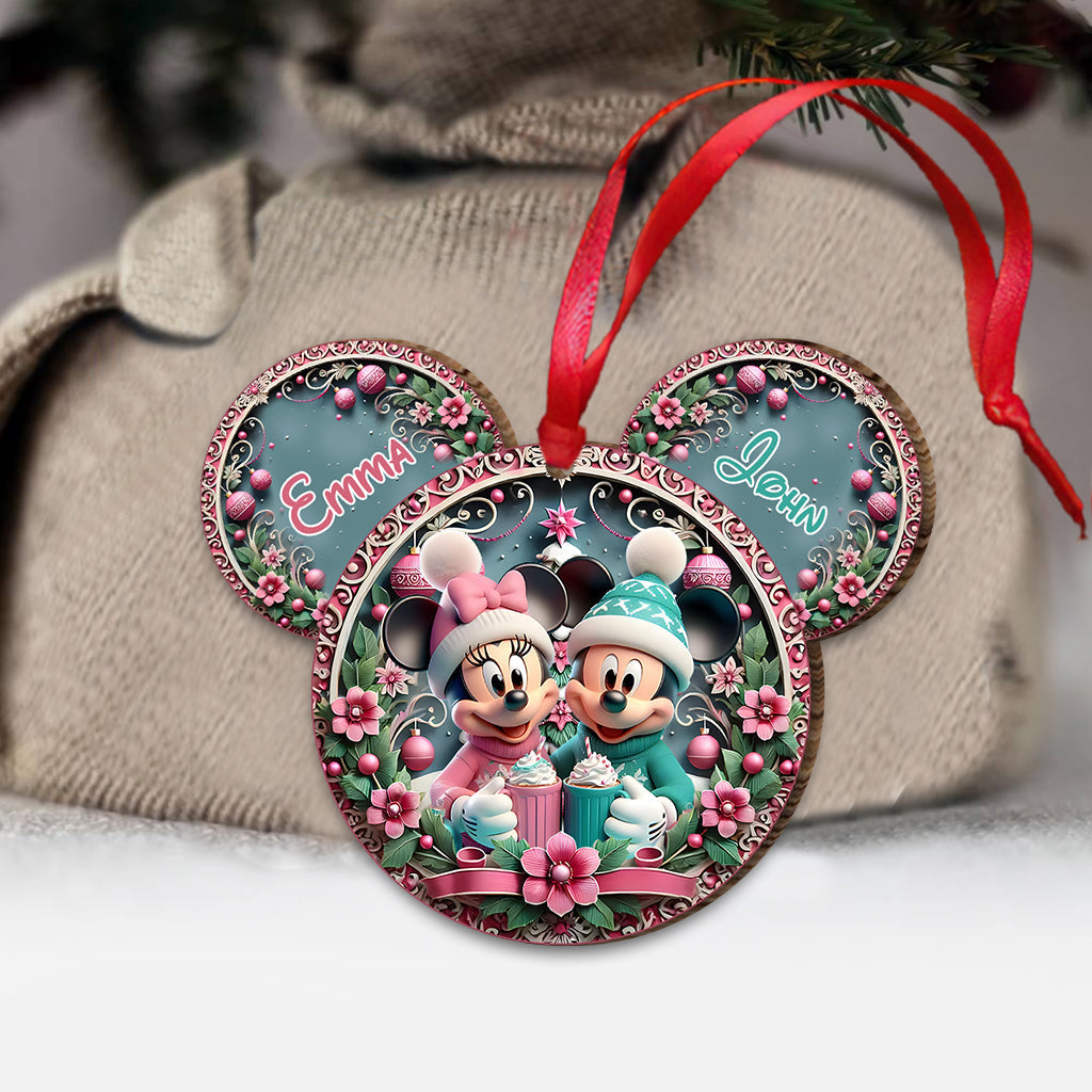 Personalized Mouse Ornament with Custom Names for Christmas Ornament GradoCreations