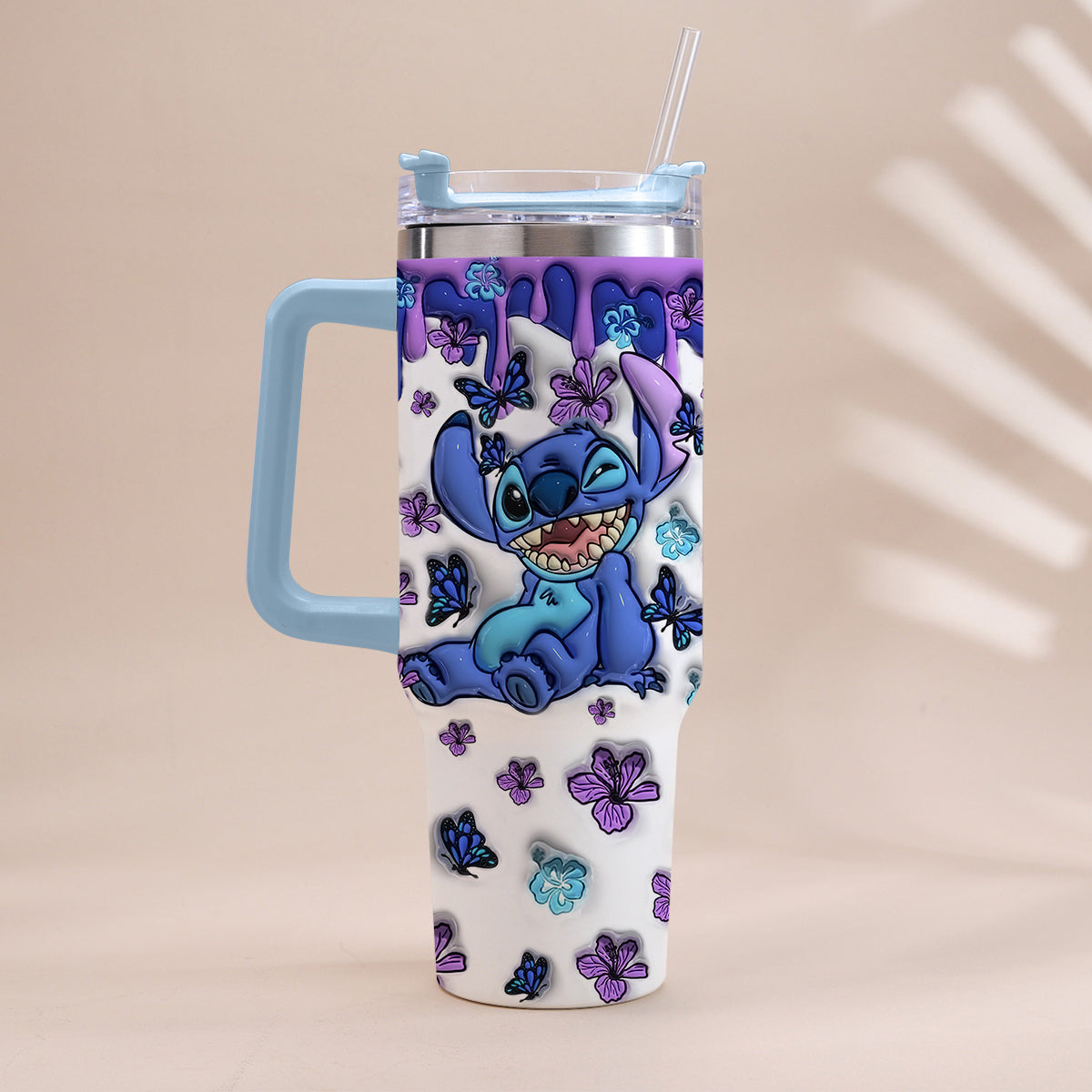 Personalized Ohana Tumbler with Handle Custom Name Gift Idea Tumbler With Handle GradoCreations