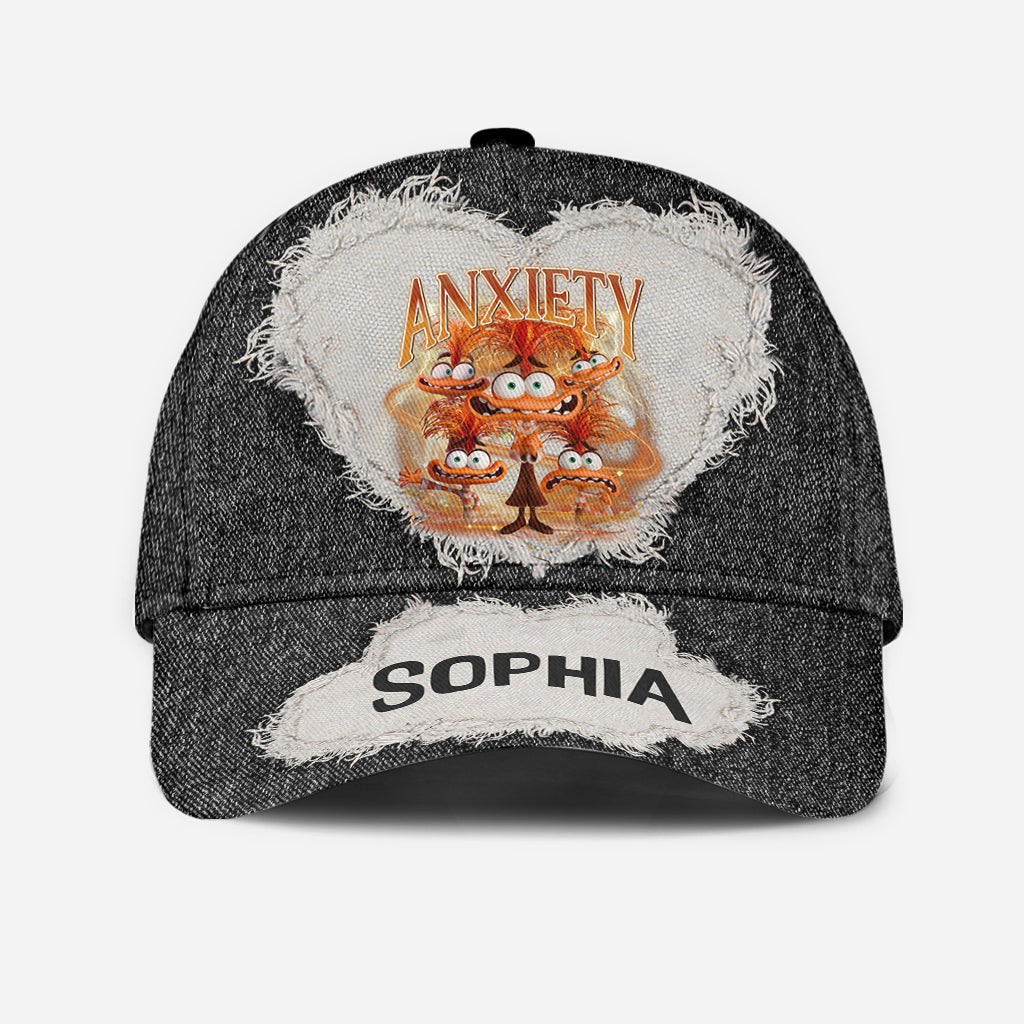 Personalized Anxiety Classic Cap Custom Name Gift Classic Cap GradoCreations