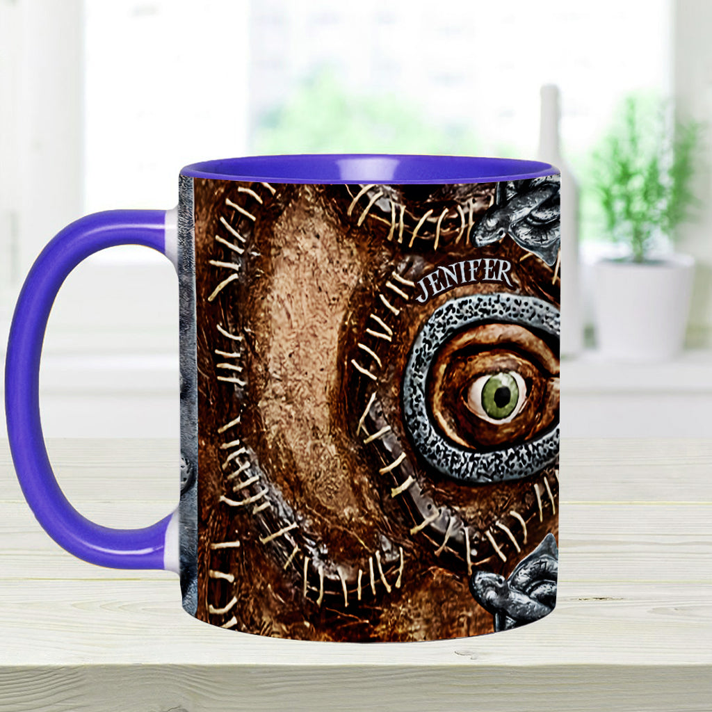 Personalized Three Witches Accent Mug Custom Name Gift for Halloween Accent Mug GradoCreations