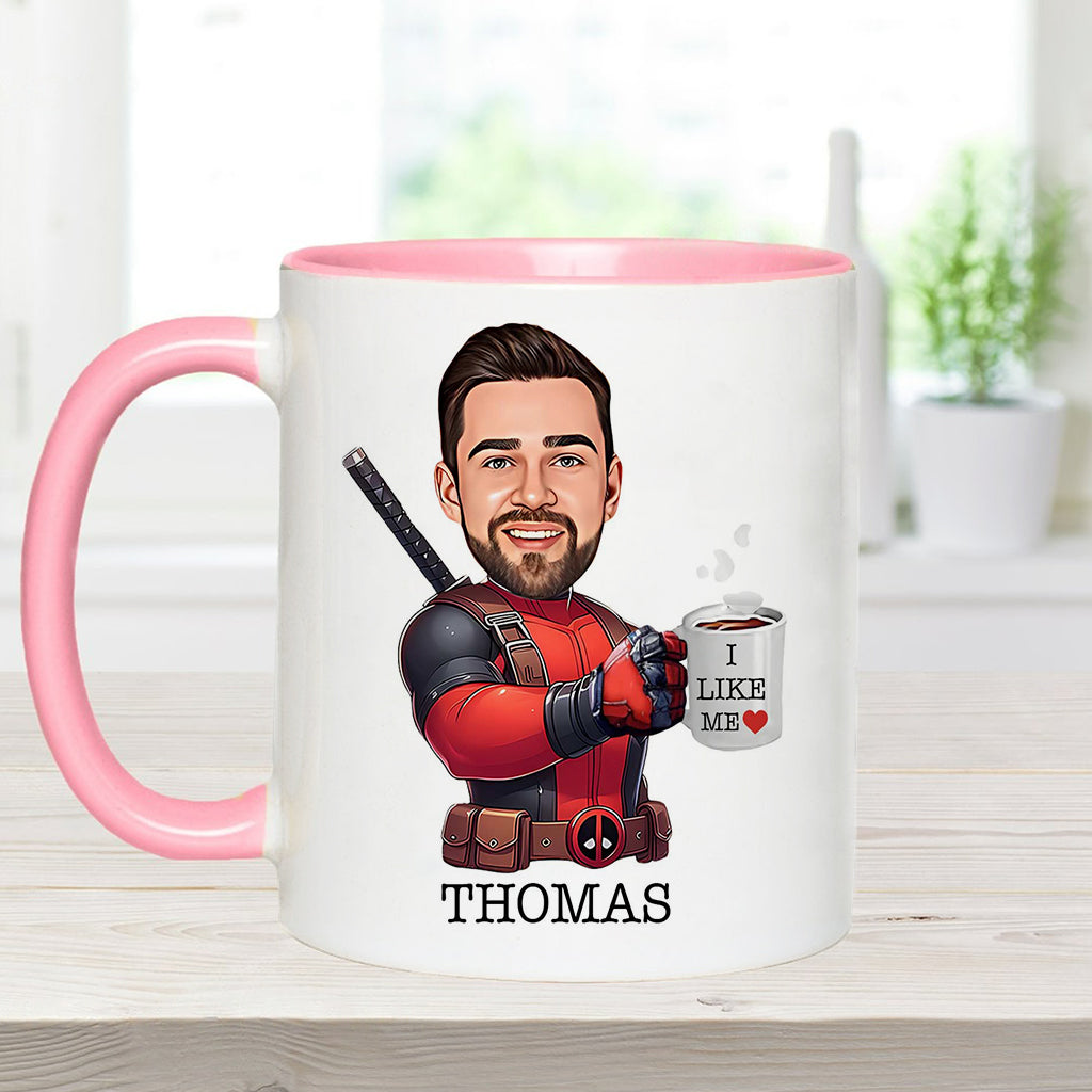 Personalized Accent Mug I Like Me Custom Photo Gift Accent Mug GradoCreations