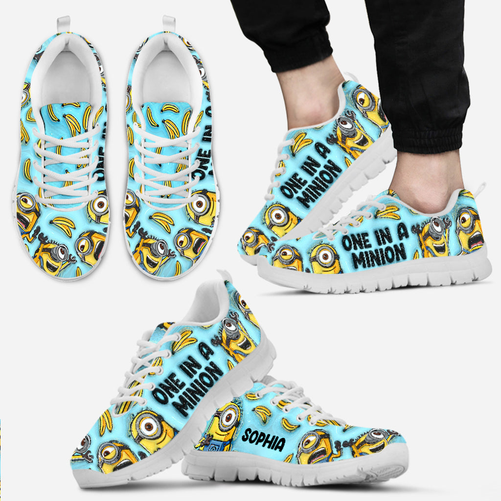 Personalized One In A Minion Sneakers Custom Name Gift Sneakers GradoCreations