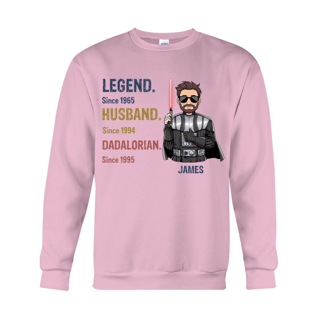 Personalized Star Wars T-shirt Hoodie Gift for Dad Legend Husband T-shirt & Hoodie GradoCreations