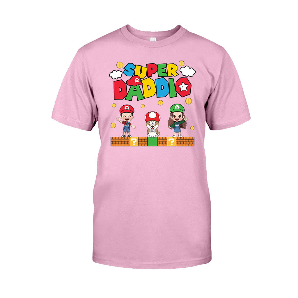 Personalized Super Daddio T-shirt & Hoodie Gift for Dad T-shirt & Hoodie GradoCreations