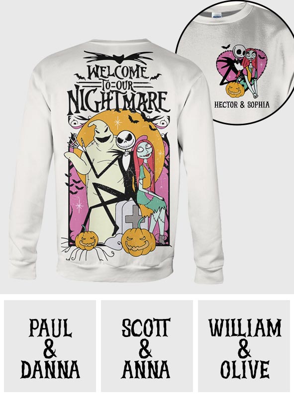 Personalized Nightmare All Over Shirt Custom Name Gift All Over Shirt GradoCreations