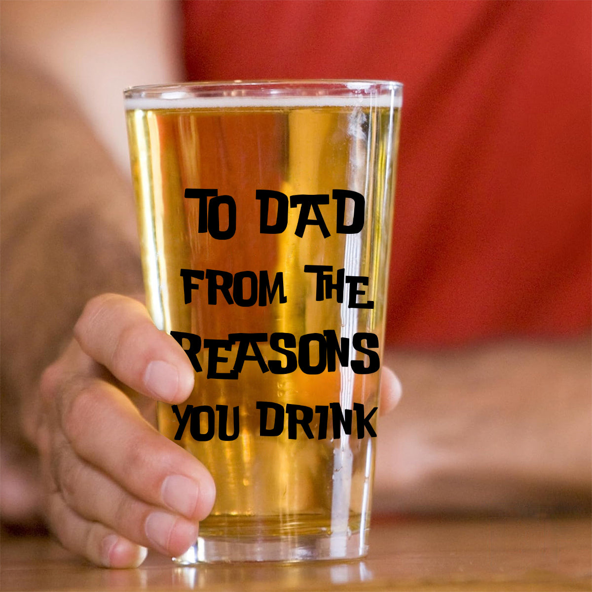 Personalized Beer Glass for Dad Custom Name Gift Idea Beer Glass GradoCreations