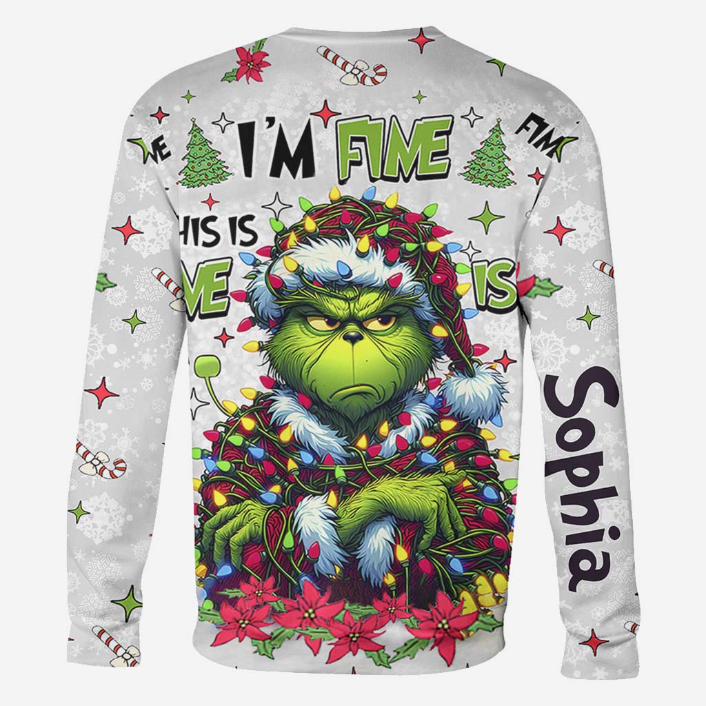 Personalized Christmas All Over Shirt Grinch Design Gift All Over Shirt GradoCreations