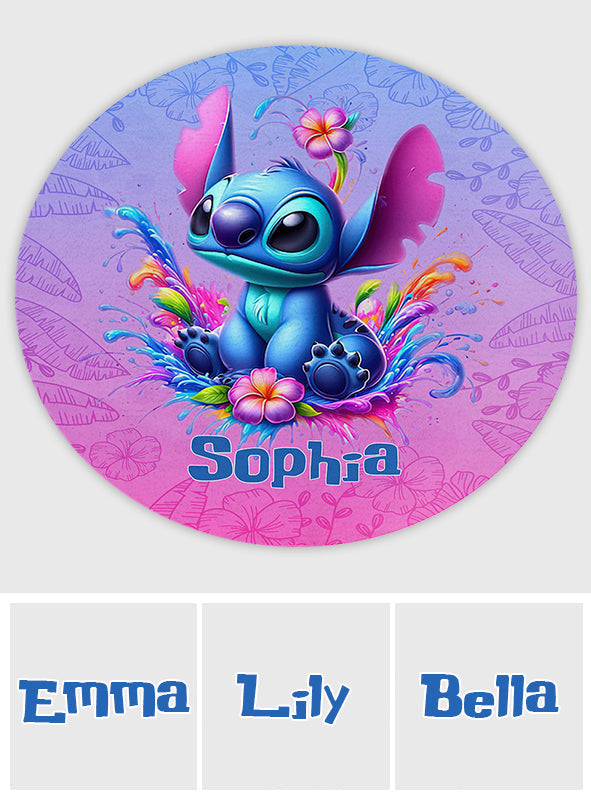 Personalized Ohana Round Rug Custom Name Fun Décor Gift Round Rug GradoCreations