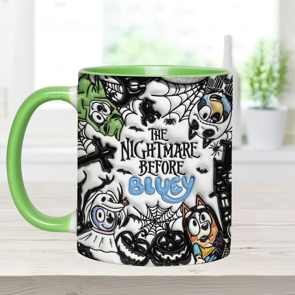 Personalized Nightmare Accent Mug Custom Name Gift for Halloween Accent Mug GradoCreations