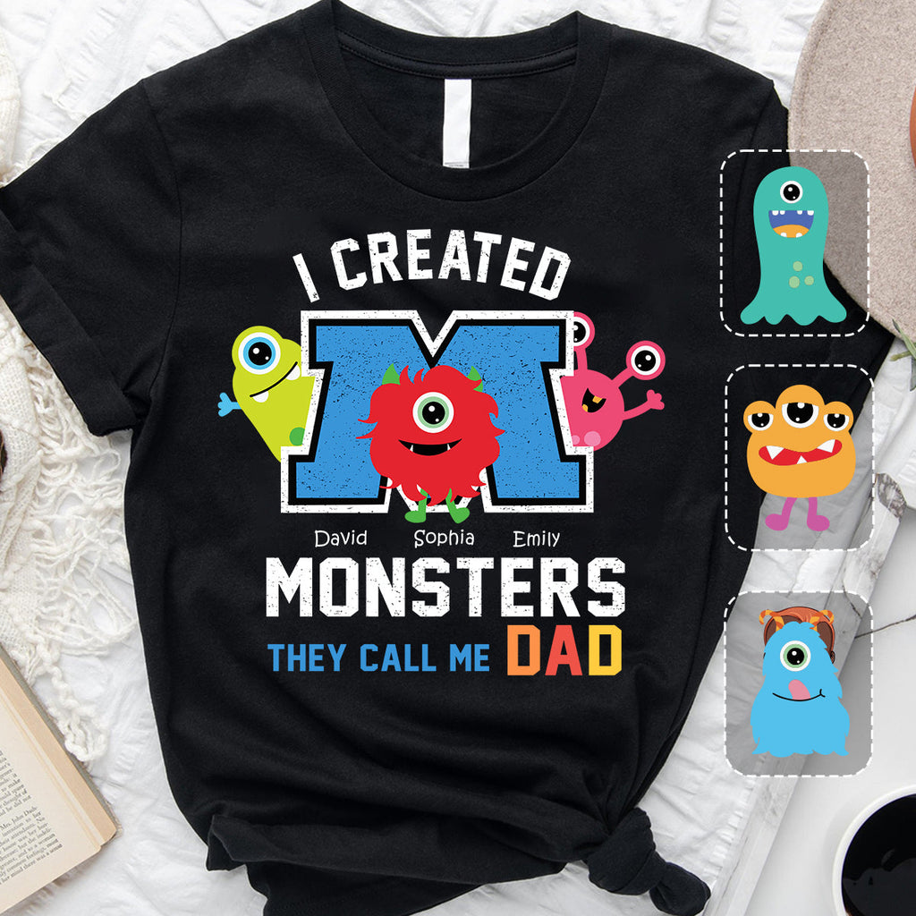 Personalized Father's Day T-shirt with Custom Names | Unique Dad Gift T-shirt & Hoodie GradoCreations