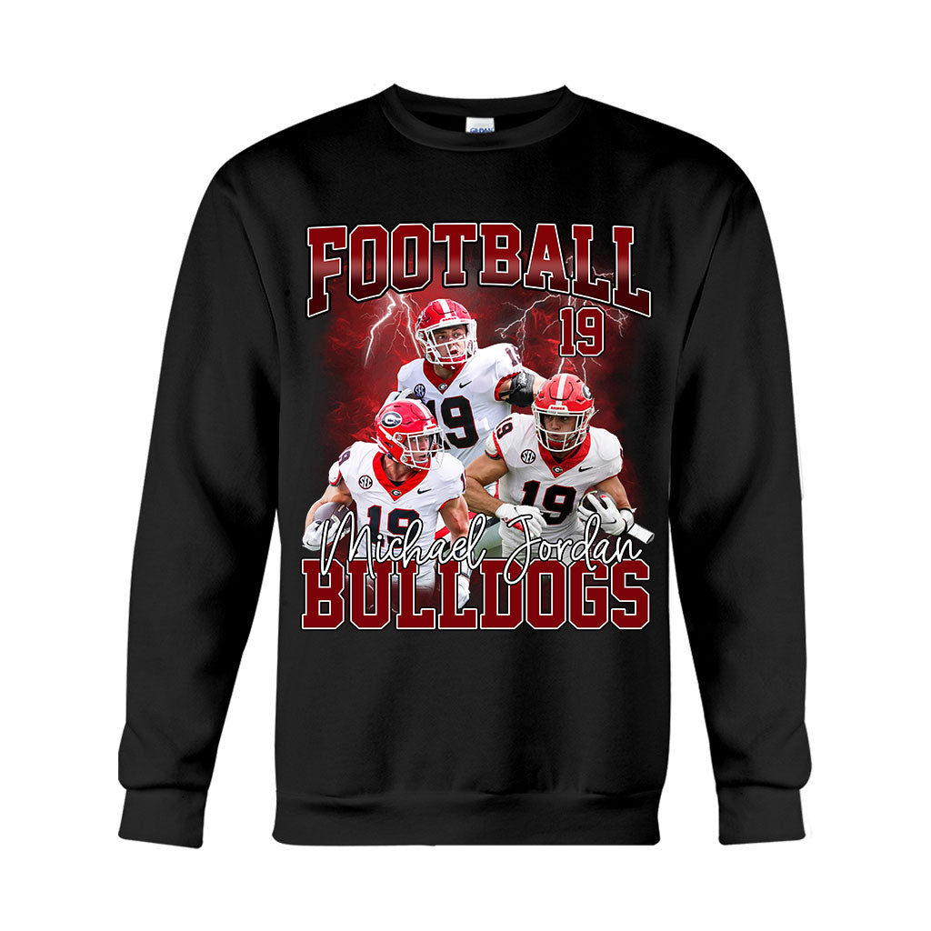 Personalized Football T-Shirt and Hoodie Custom Game Day Gift T-shirt & Hoodie GradoCreations