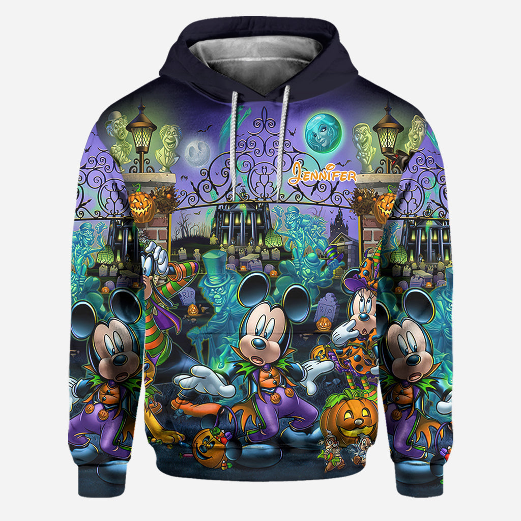Personalized Halloween Mouse Hoodie and Leggings Set for Kids Hoodie & Leggings GradoCreations