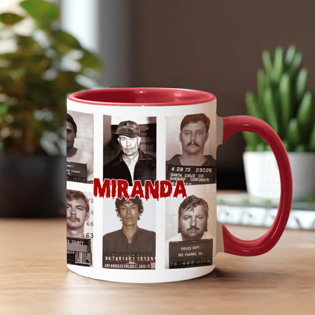 Personalized Accent Mug with Funny Crime Show Quote Gift Idea Accent Mug GradoCreations