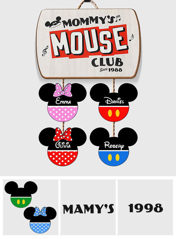 Personalized Mickey Mouse Pallet Wood Sign Custom Family Gift Pallet Wood Sign GradoCreations