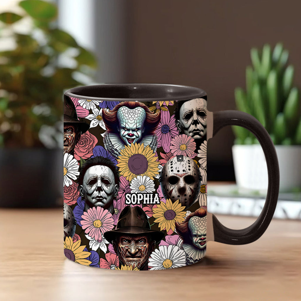 Personalized Horror Accent Mug with Custom Name for Fans Accent Mug GradoCreations