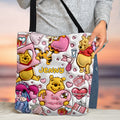 Personalized Winnie the Pooh Tote Bag Custom Name Gift Tote Bag GradoCreations