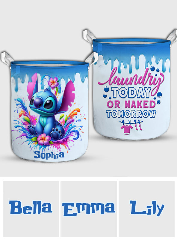Personalized Laundry Basket Custom Name Fun Design Gift Laundry Basket GradoCreations