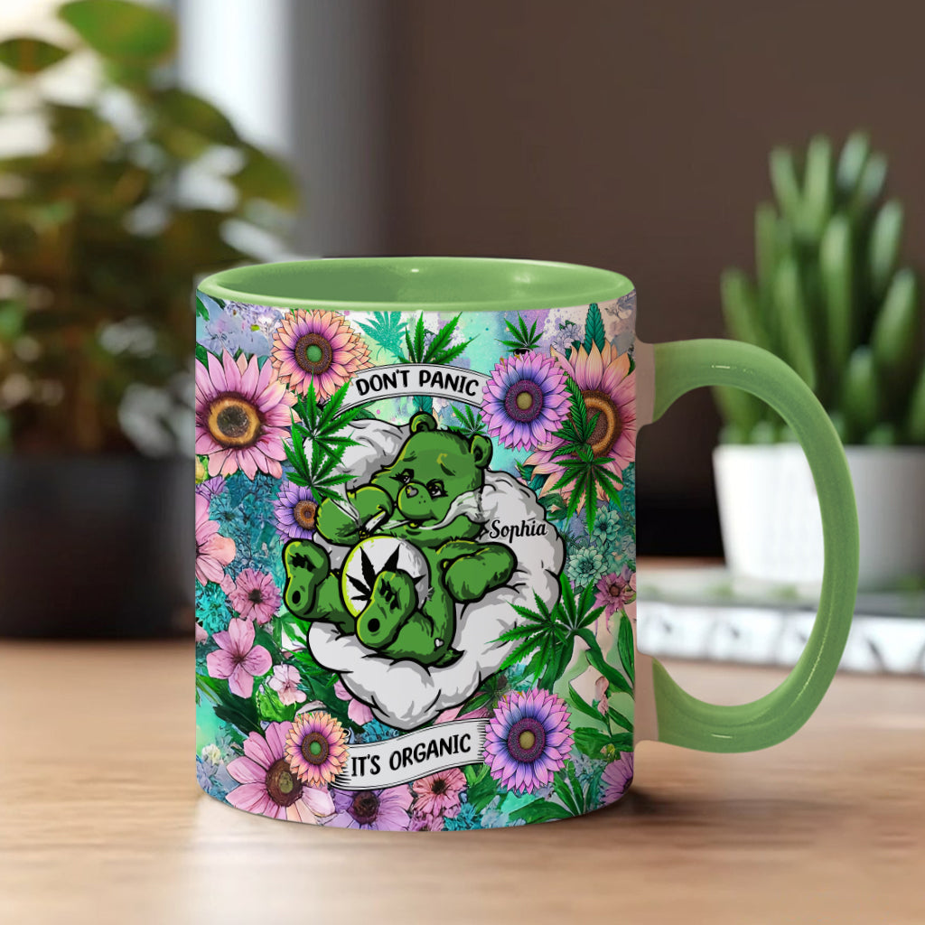 Personalized Weed Accent Mug Custom Name Gift for Her Accent Mug GradoCreations