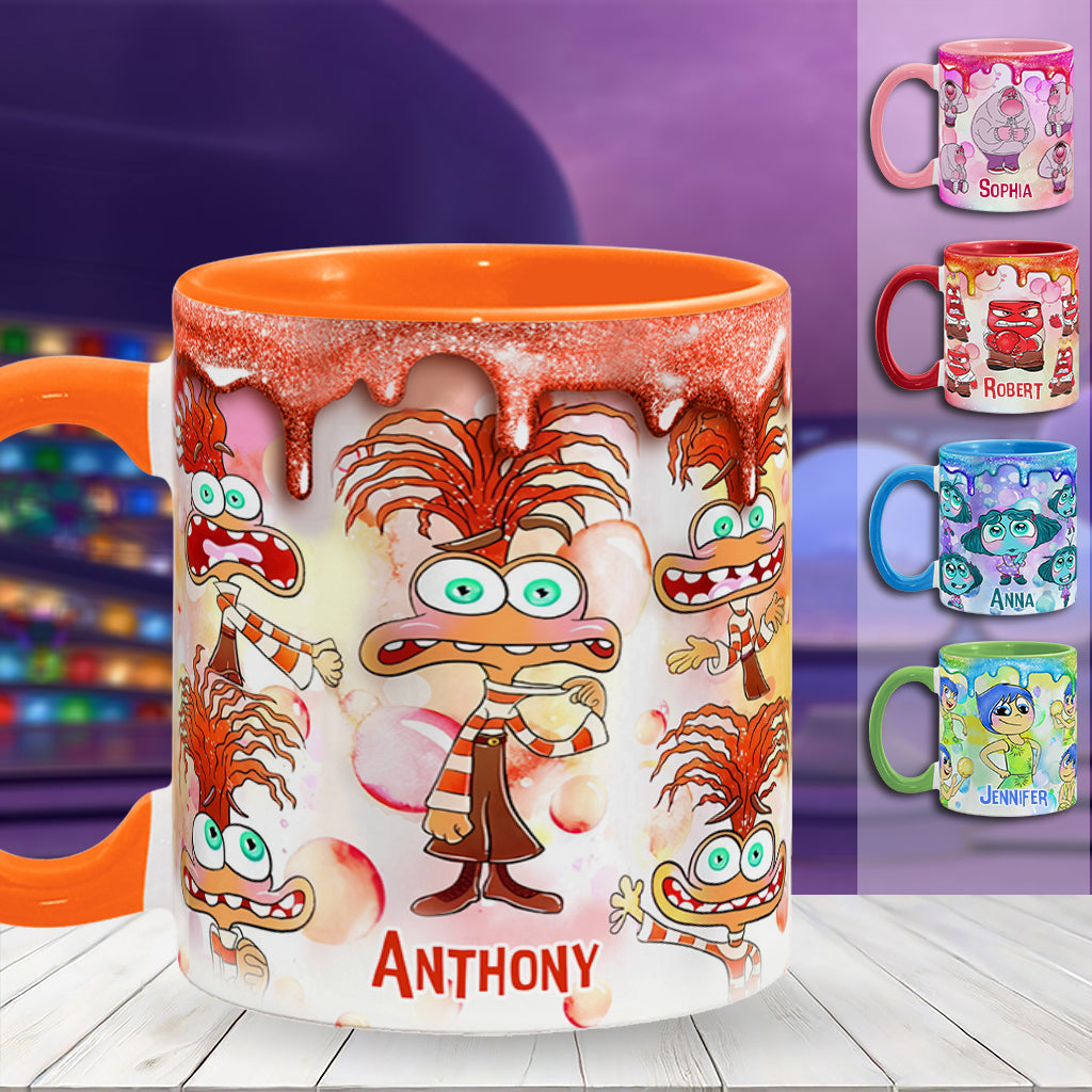 Personalized Two-Tone Accent Mug Custom Name Gift Accent Mug GradoCreations