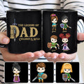 Personalized Legend of Dad Mug Custom Names Gift for Dad Mug GradoCreations
