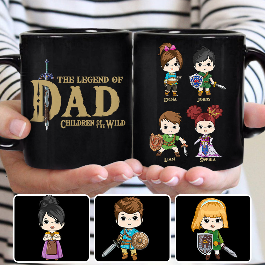 Personalized Legend of Dad Mug Custom Names Gift for Dad Mug GradoCreations