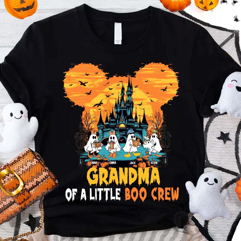 Personalized Halloween Mouse T-shirt and Hoodie for Grandma's Boo Crew T-shirt & Hoodie GradoCreations