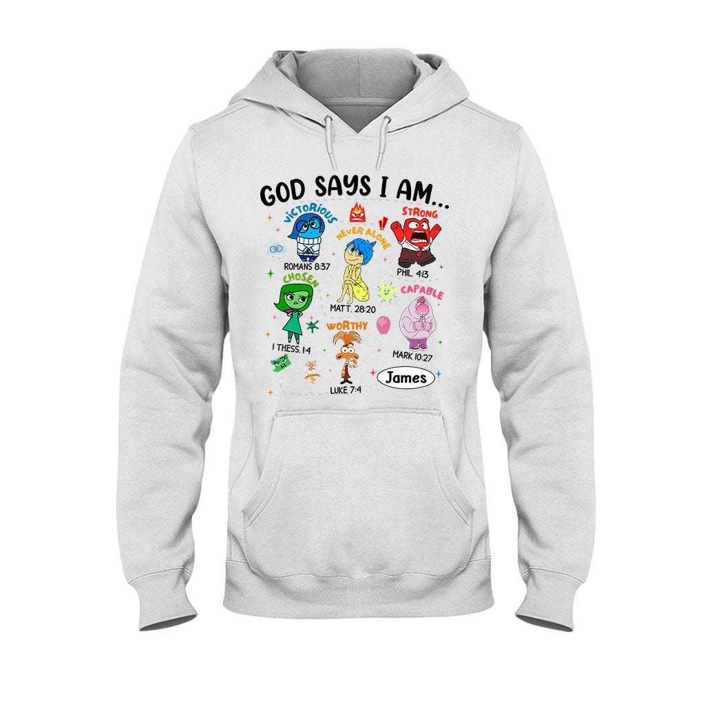 Personalized God Says I Am T-shirt & Hoodie for Kids T-shirt & Hoodie GradoCreations